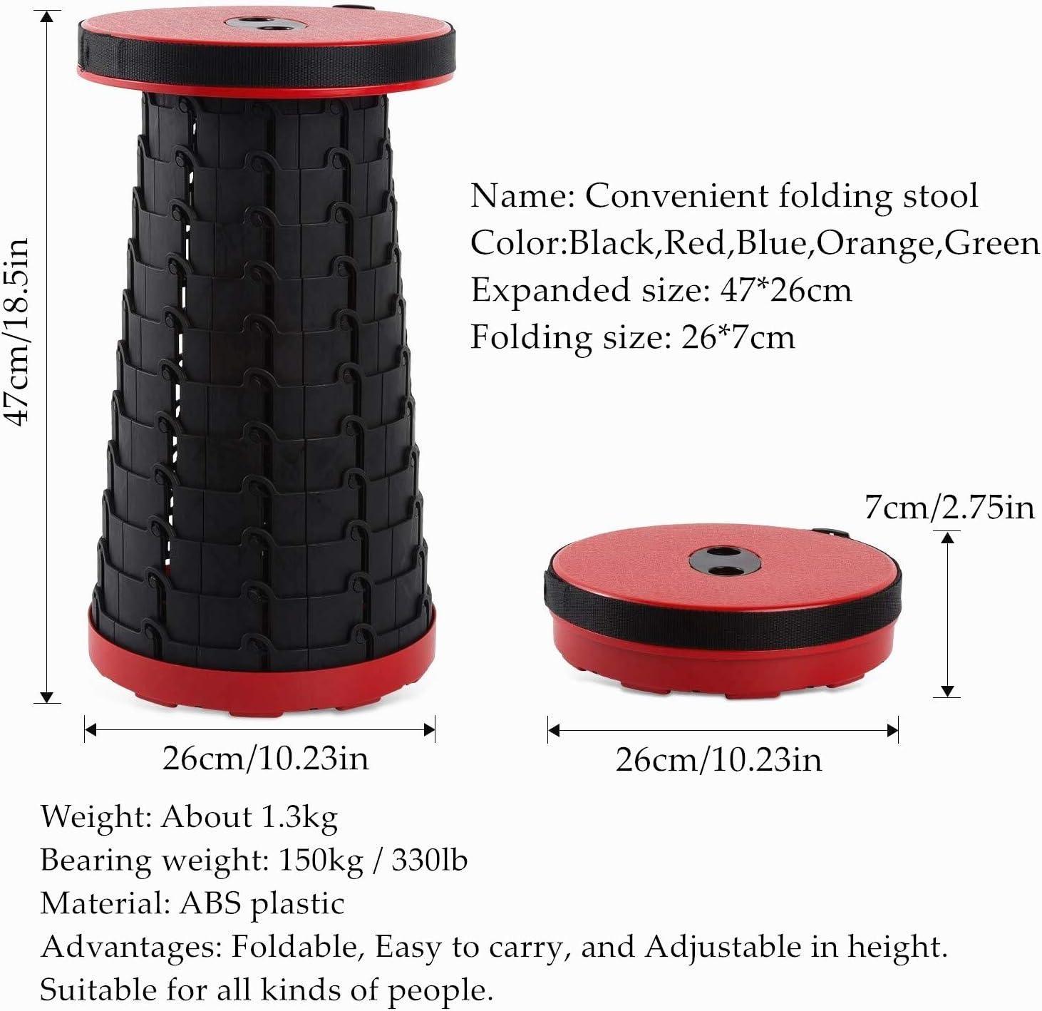 Adjustable Stool for Outdoor and Indoor Use Multicolor - Benebomo