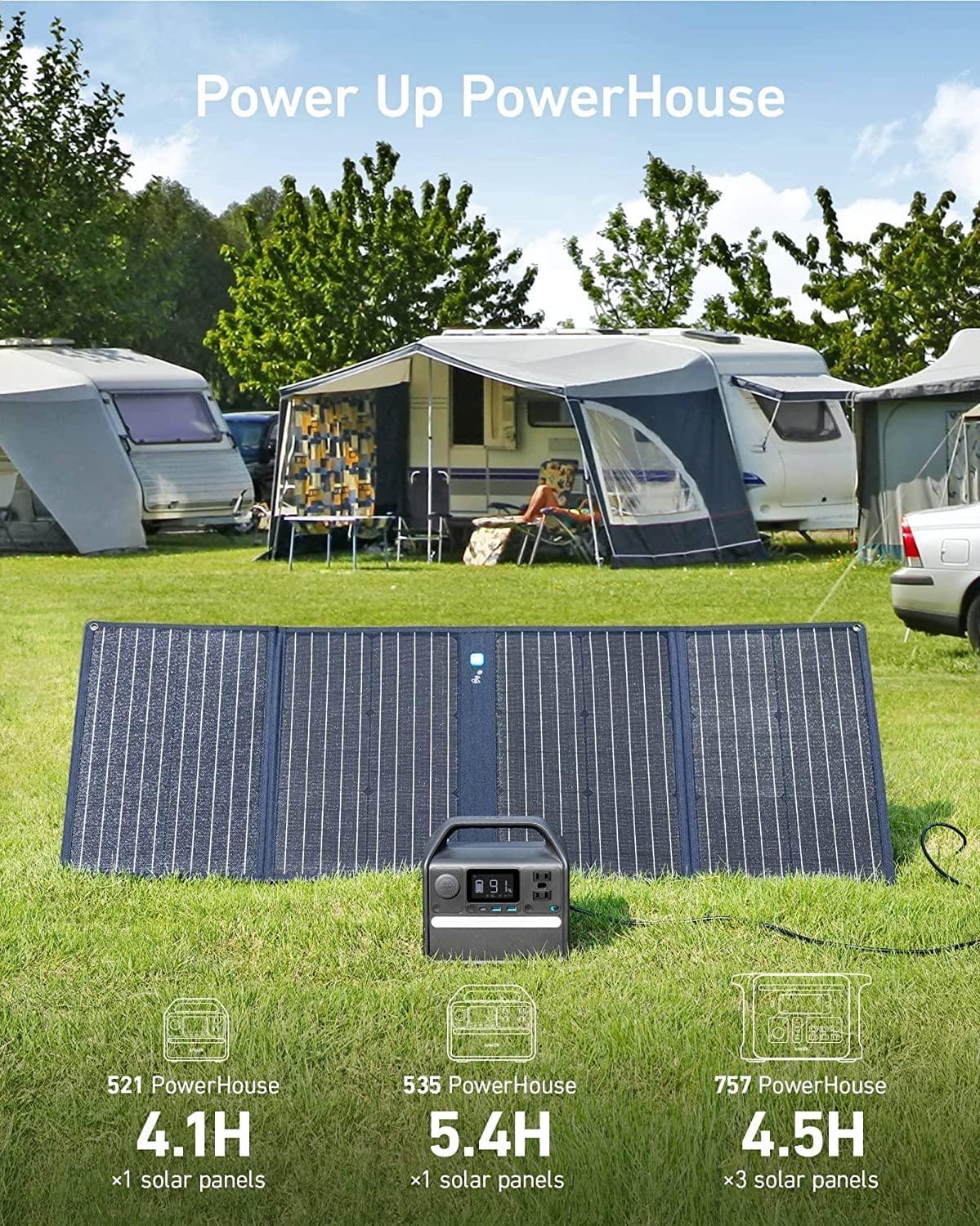 Anker 625 Solar Panel 100W for Camping, Off - grid Living - Benebomo
