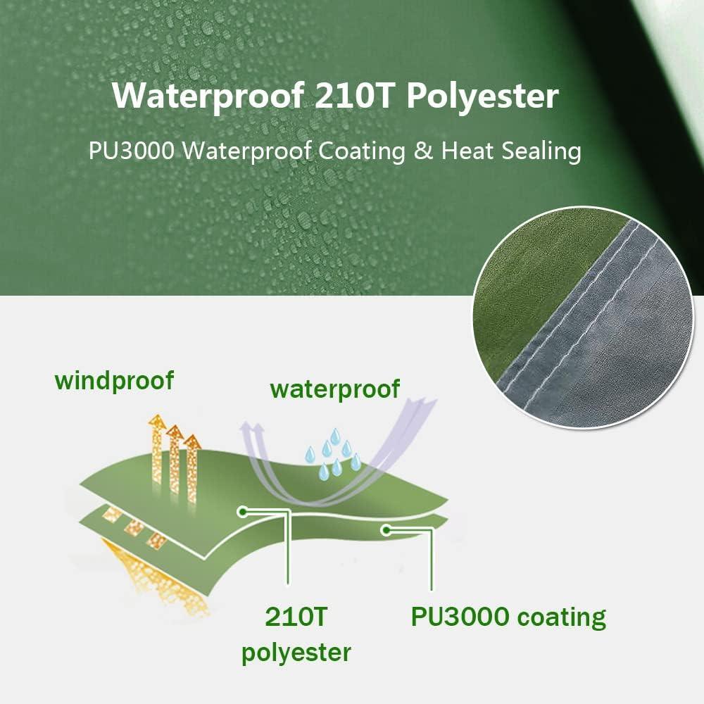 Ayamaya Tunnel Tent for 3 - 4 Person Waterproof Motorcycle Tent 2 Room - Benebomo