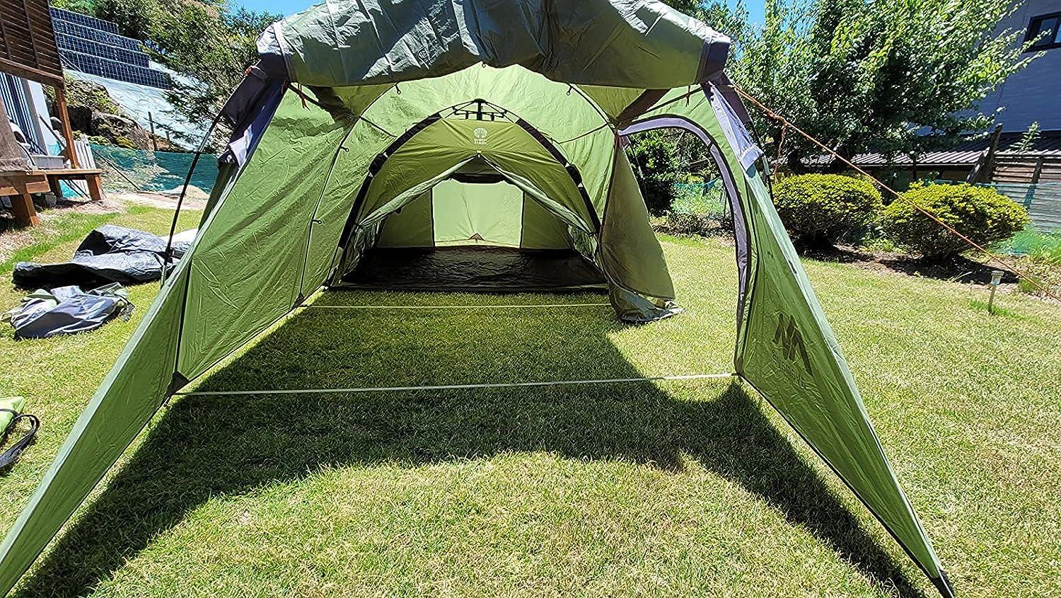 Ayamaya Tunnel Tent for 3 - 4 Person Waterproof Motorcycle Tent 2 Room - Benebomo