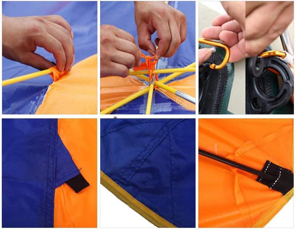 Boat Sun Shade for 4 to 5 Persons Waterproof Orange - Benebomo