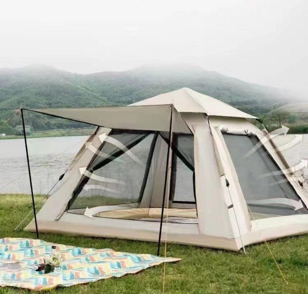 Cabin Tent for Adults 3 to 4 People Waterproof Oxford - Benebomo