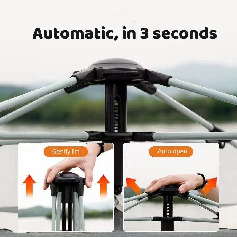 Cabin Tent for Adults 3 to 4 People Waterproof Oxford - Benebomo