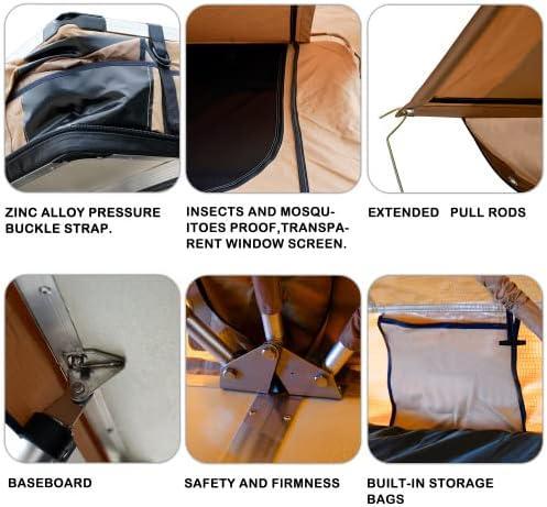 CAMAQUI Roof Tent for 4 People Waterproof Truck Tent - Benebomo