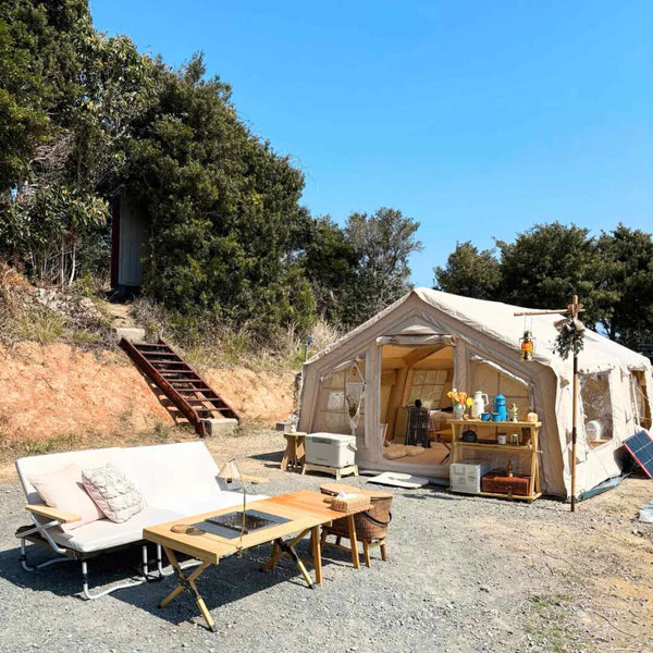Coody 17.2 Beige - Inflatable Camping Tent for 2-10 Person