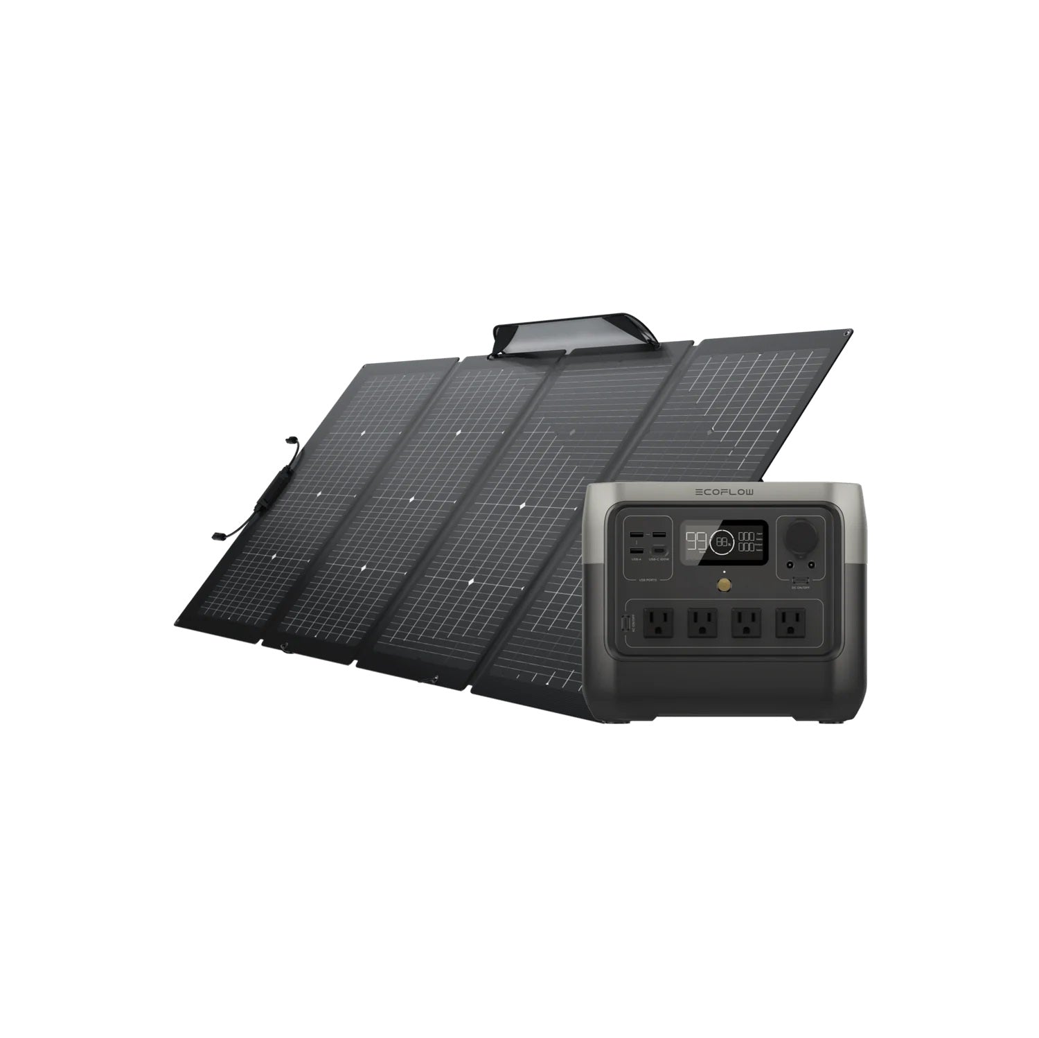 Ecoflow River 2 Pro 220W Portable Solar Panel Bundle