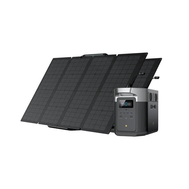 EcoFlow Solar Generator DELTA Max 2000 with 160W Portable Solar Panel - Benebomo
