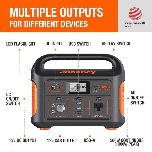 Jackery Explorer 550 Portable Power Station 550Wh - Benebomo