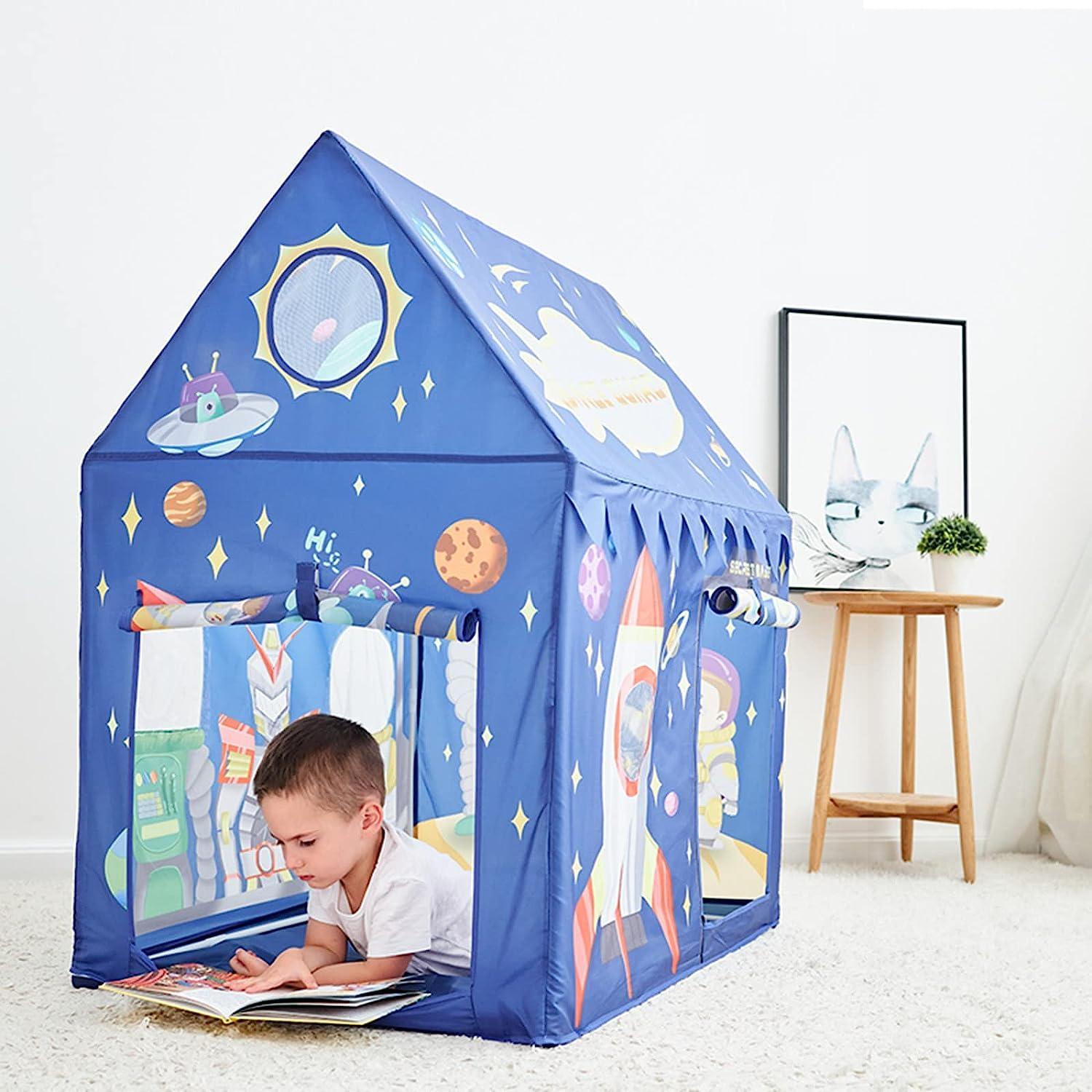 Kid's Blue Wendy House Aerospace Play Tent - Benebomo