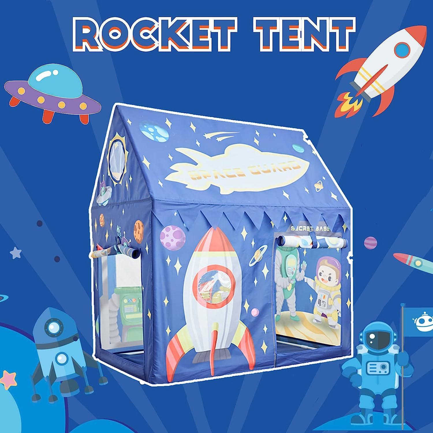 Kid's Blue Wendy House Aerospace Play Tent - Benebomo