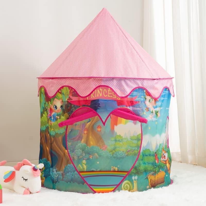 Kid's Pink Yurt Fairy Play Tent Polyester - Benebomo