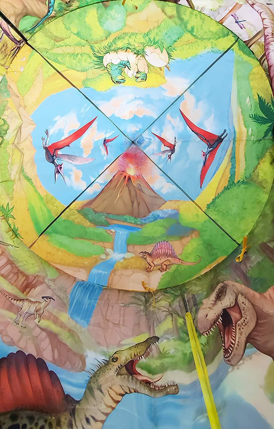 Kid's Yurt Tent Polyester 3D Dinosaur Play Tent - Benebomo