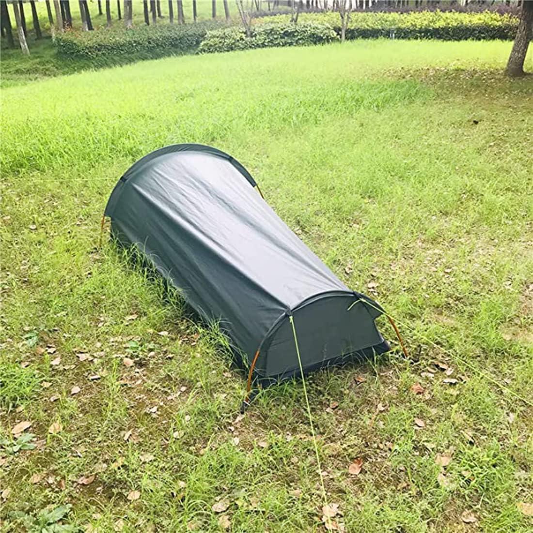 MYOYAY Bivy Tent for 1 Person Green Polyester Ultralight Waterproof - Benebomo