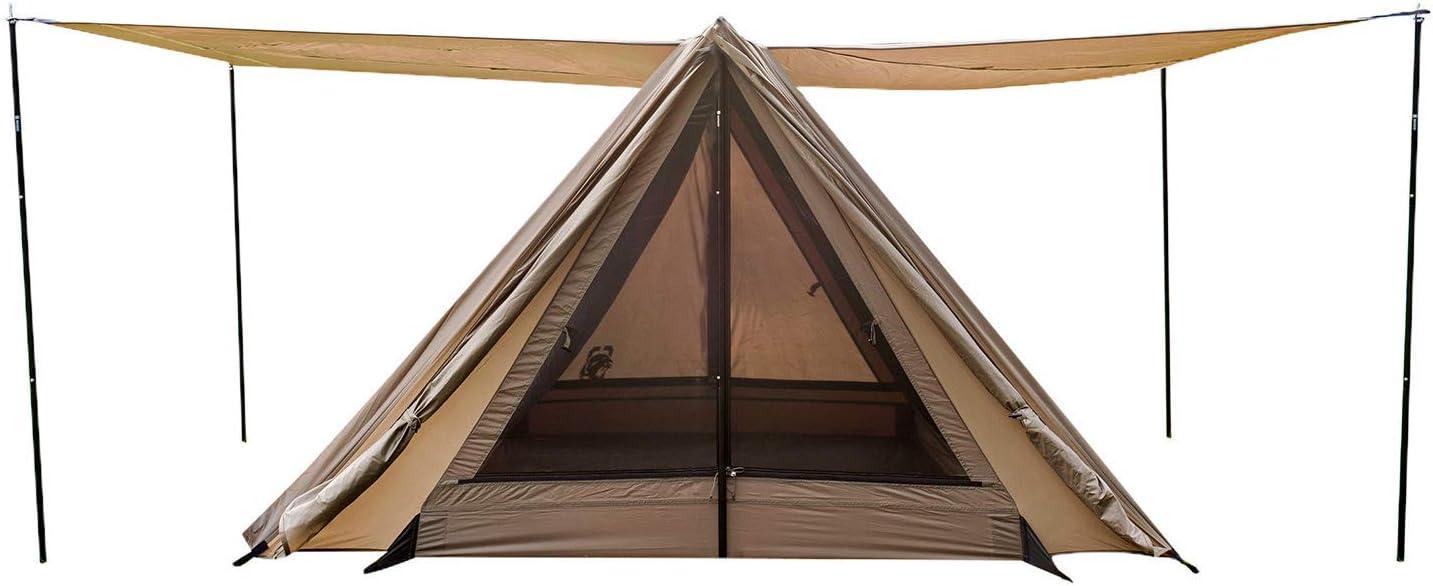 OneTigris Ridge Tent for 2 People Brown Nylon Waterproof - Benebomo