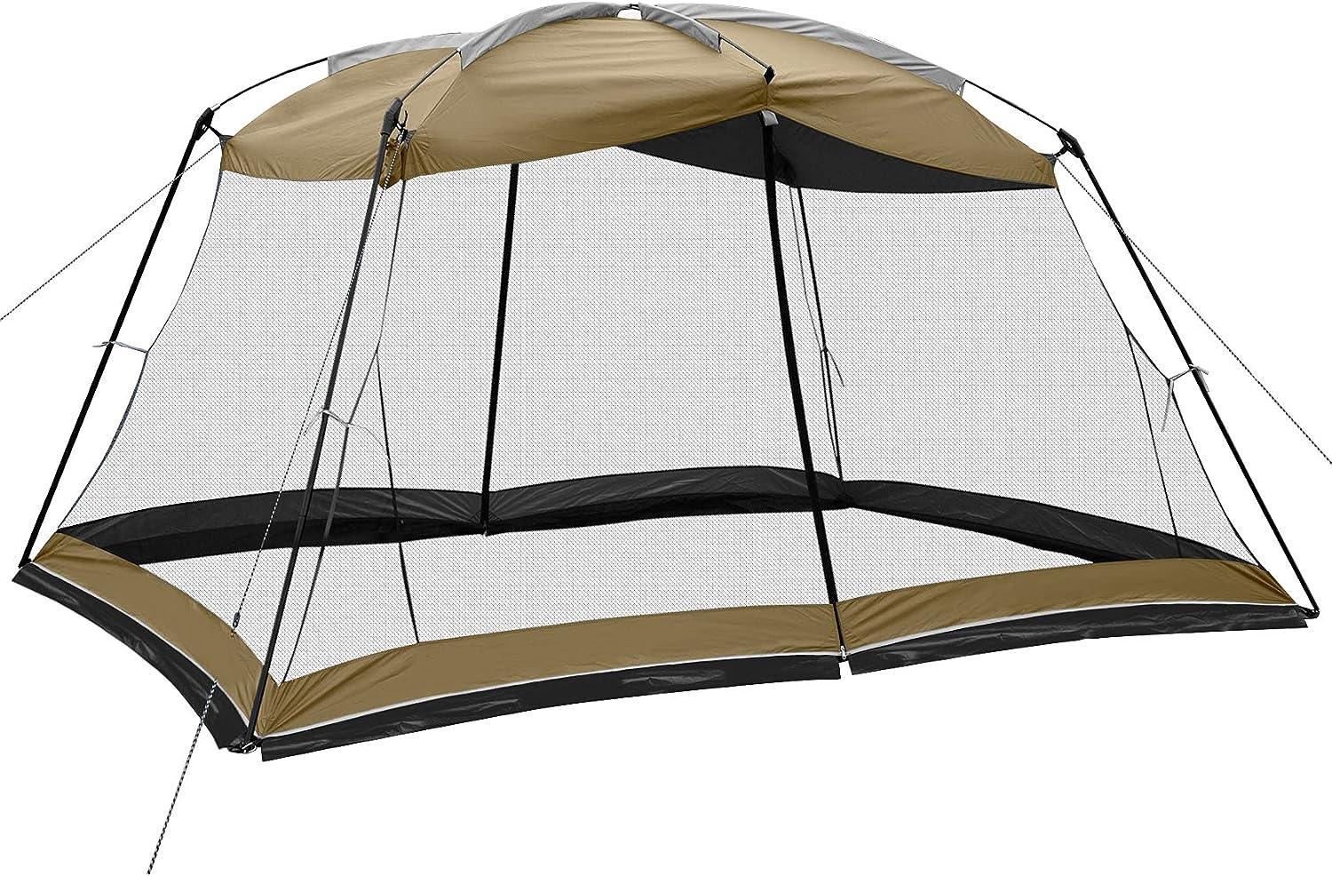 superrella gazebo tent khaki polyester screen house