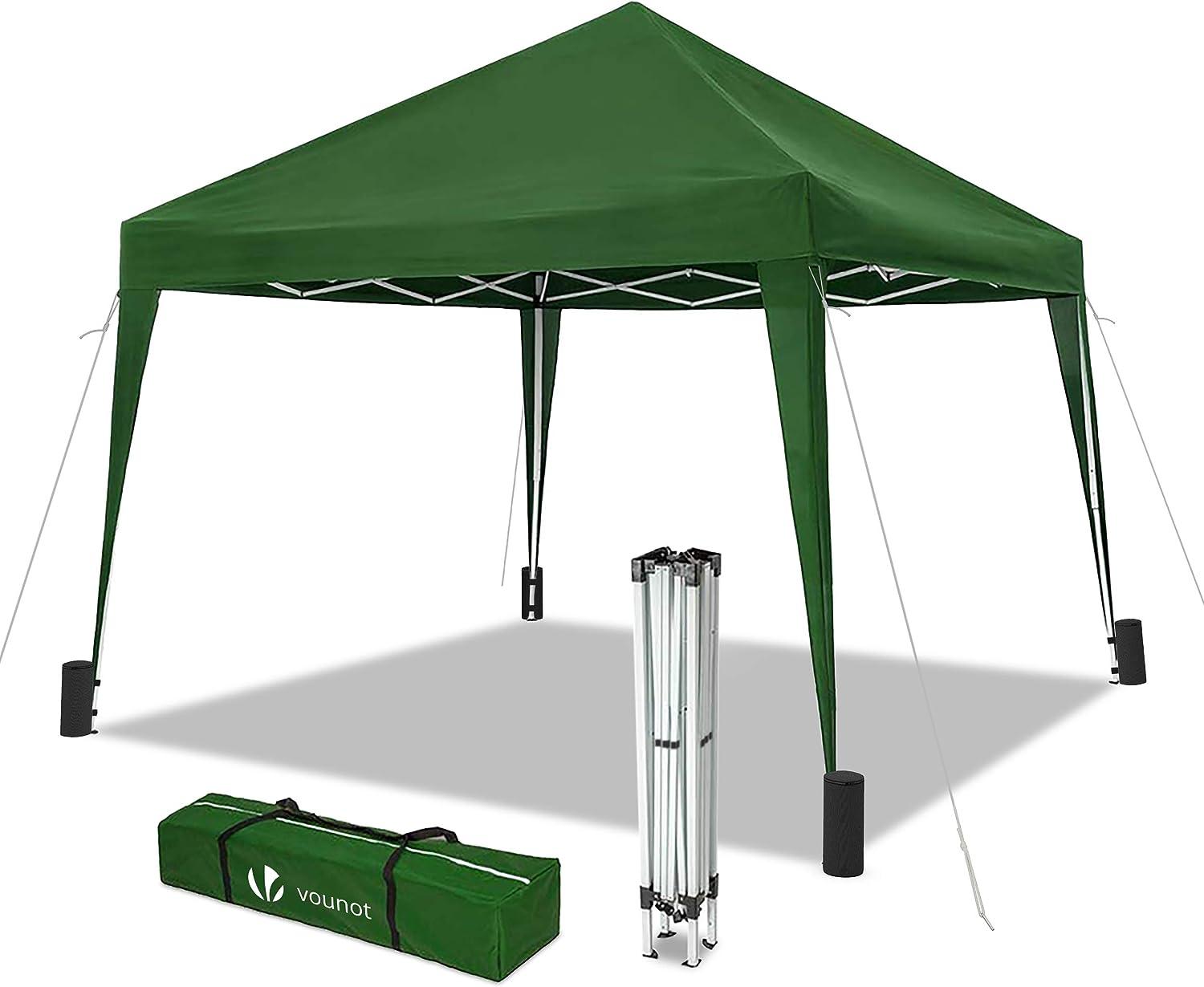 vounot gazebo tent green polyester pop up