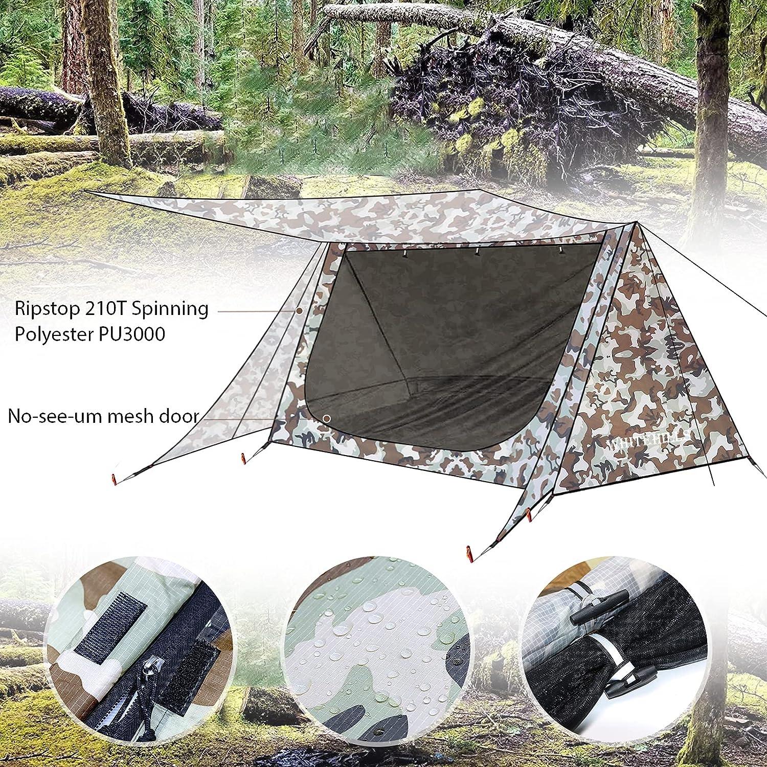 whitehills ridge tent camouflage polyester trekking pole tent details