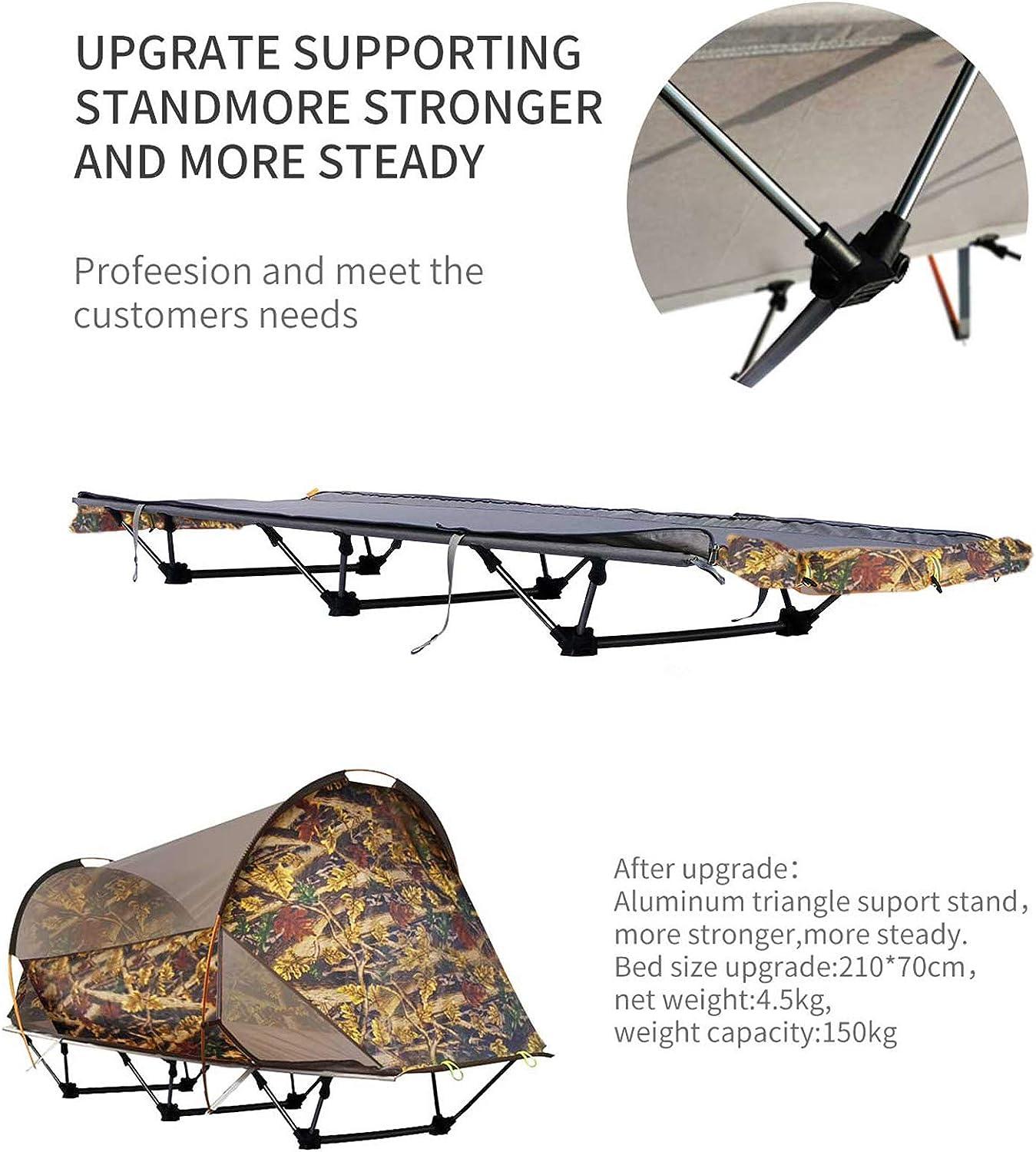 wintming tent cot detail