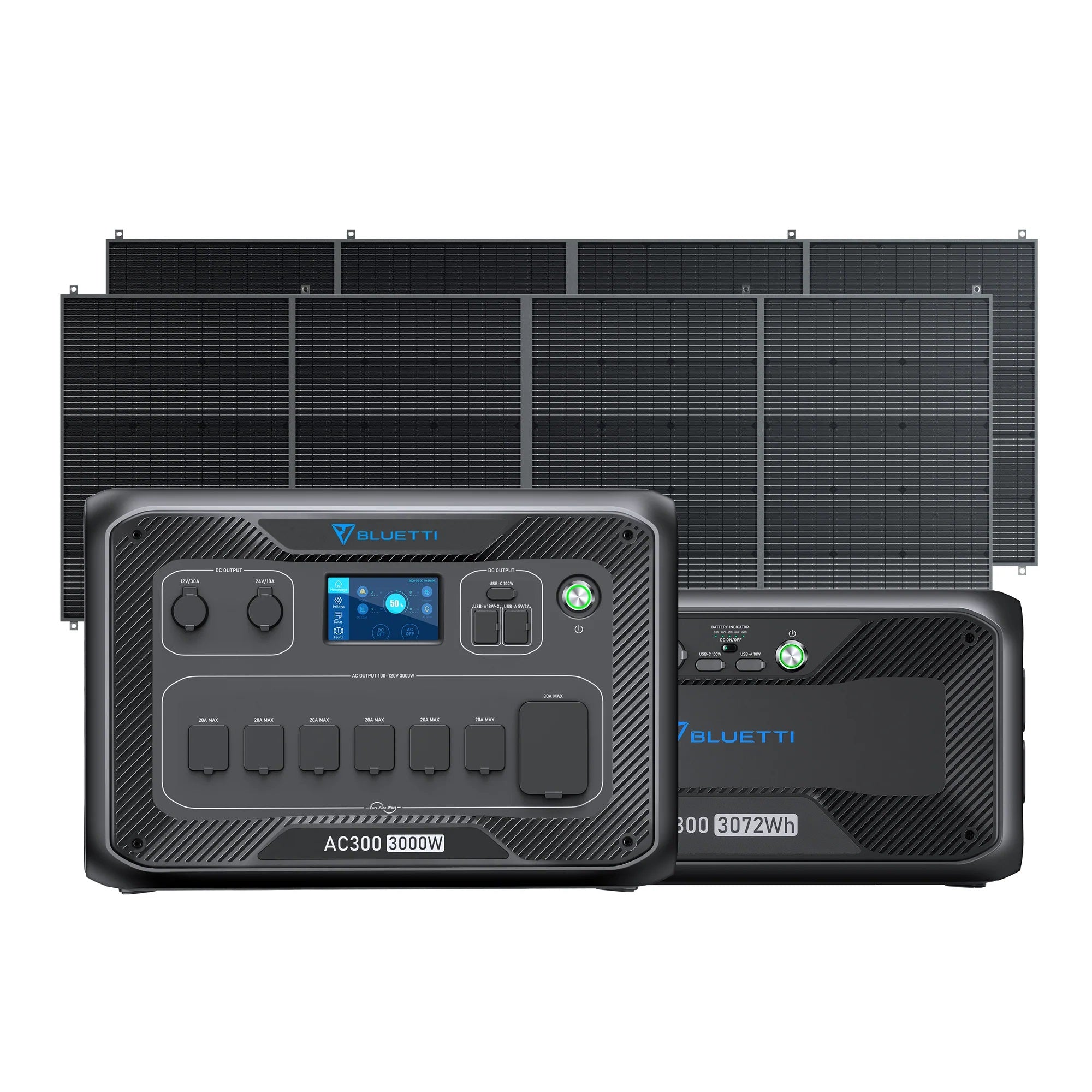 Ac300 B300 Home Battery Bluetti With Solar Panel