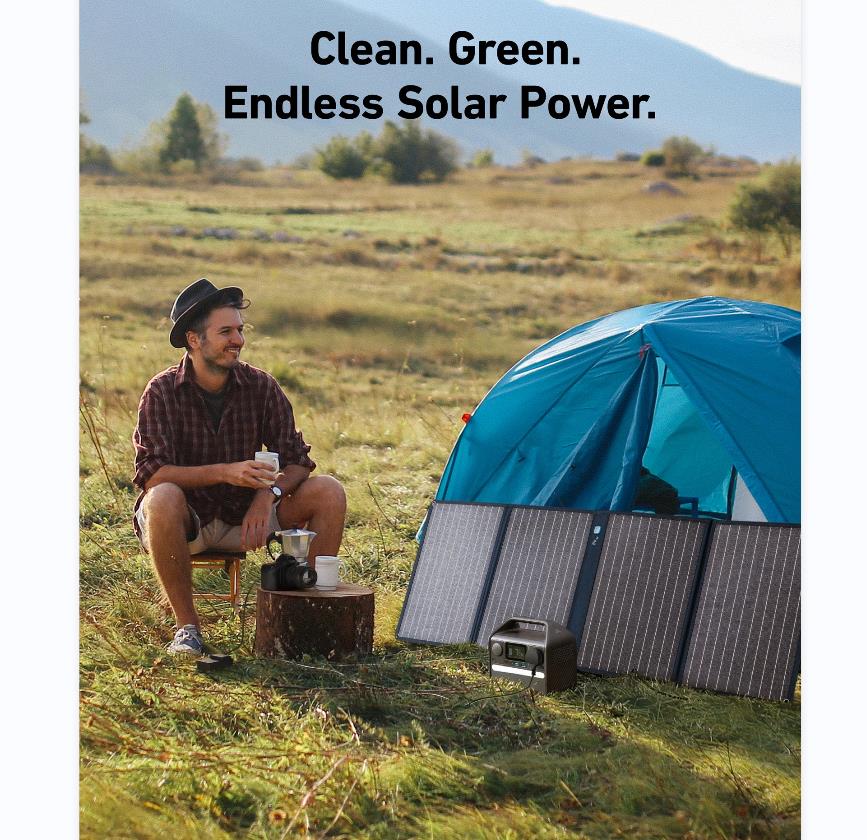 Anker Solar Generator 521 100W Solar Panel Green Power