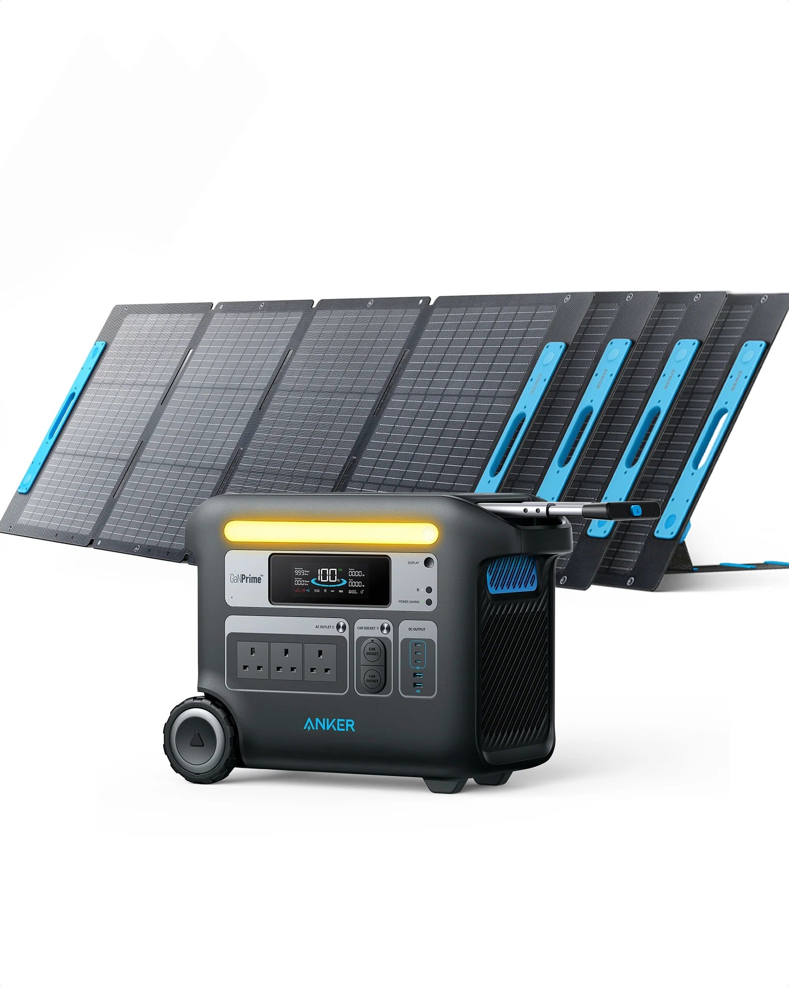 Anker Solar Generator 767 With Four Solar Panels