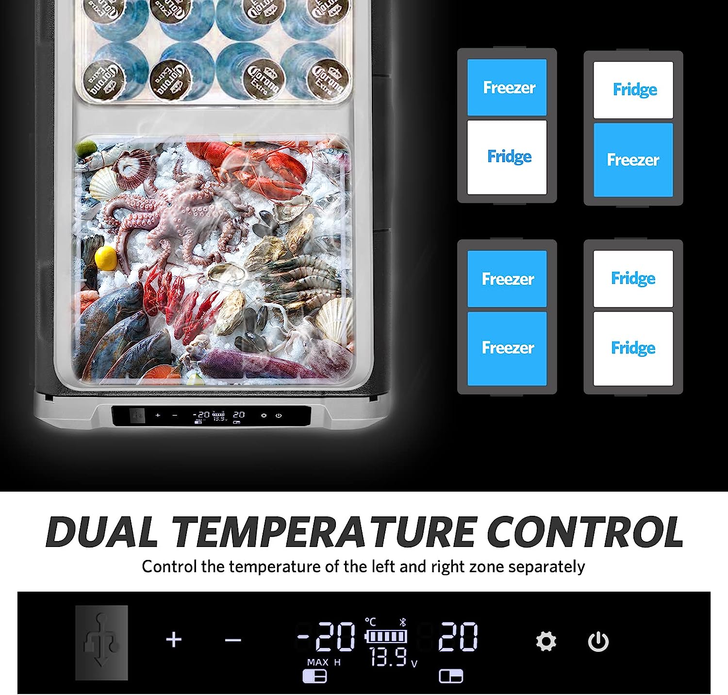 Change Moore Dual Solar Cooler Temperature Control
