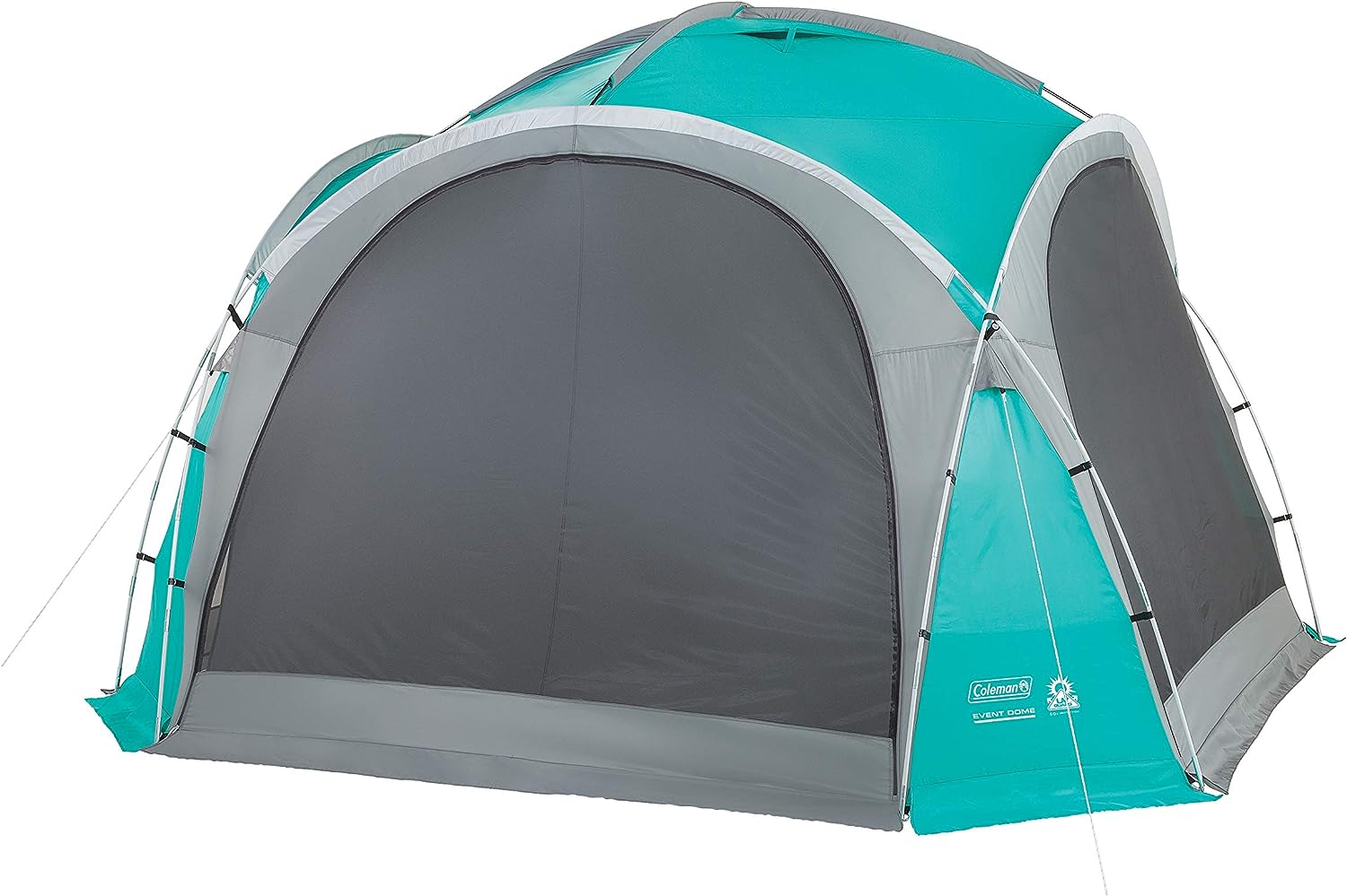coleman gazebo tent blue polyester event dome shelter back