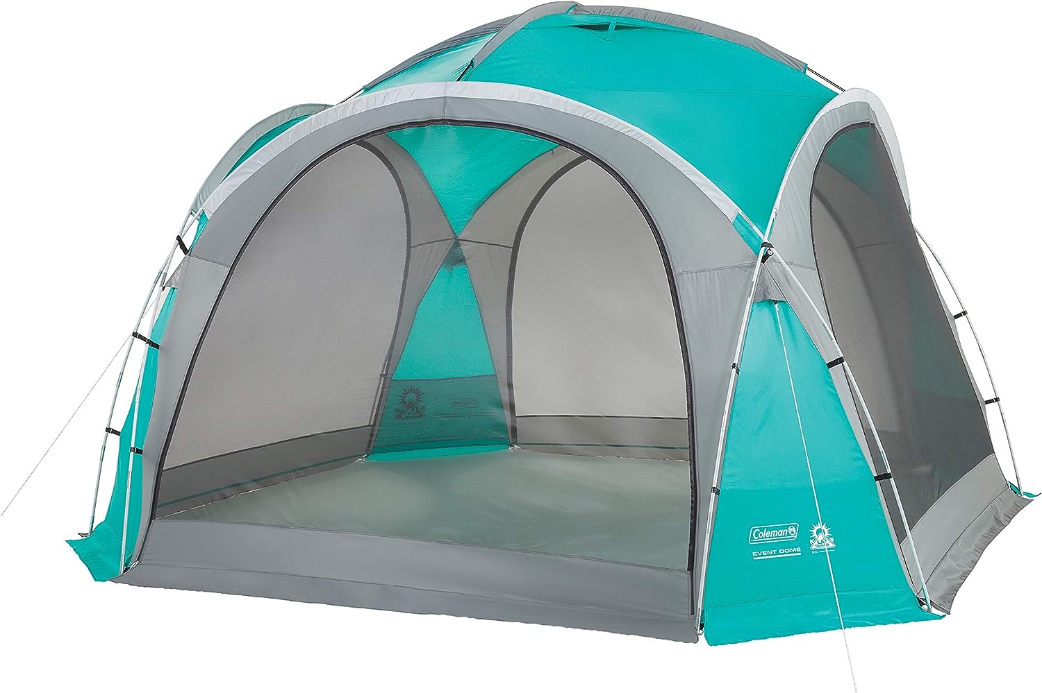 coleman gazebo tent blue polyester event dome shelter with sides
