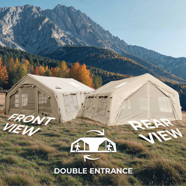 Coody 17.2 Beige - Inflatable Camping Tent for 2-10 Person