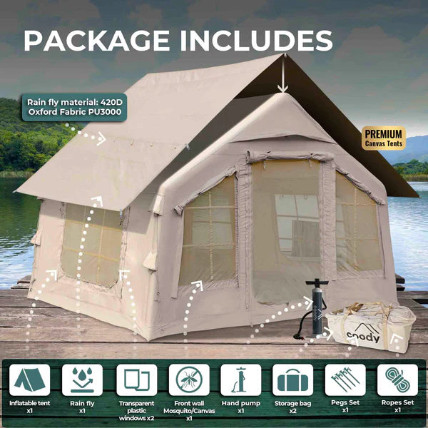 Coody 8 Inflatable Tent House for Camping