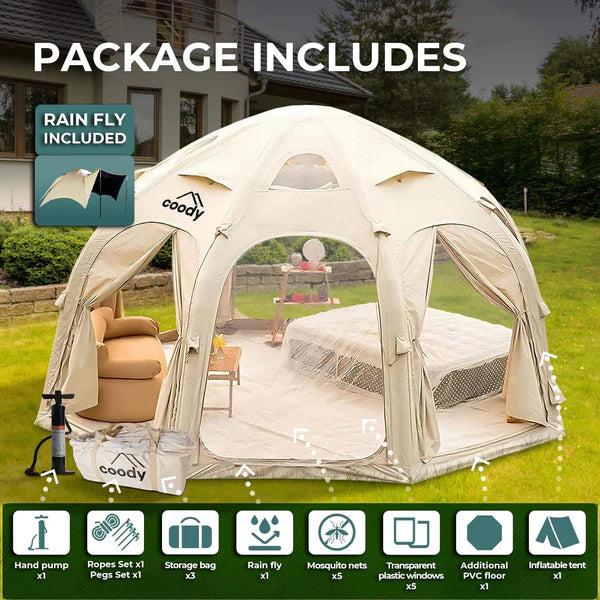 Coody Dome Octopus Inflatable Shelter for 2-4 person
