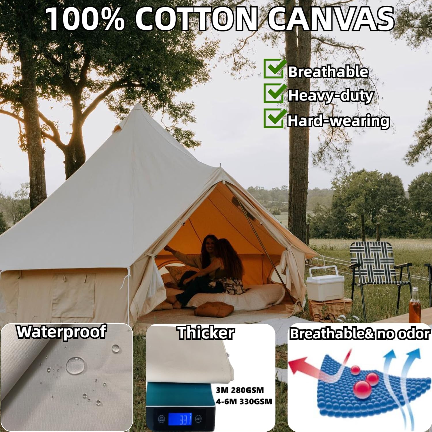 Danchel Bell Tent For Glamping Features