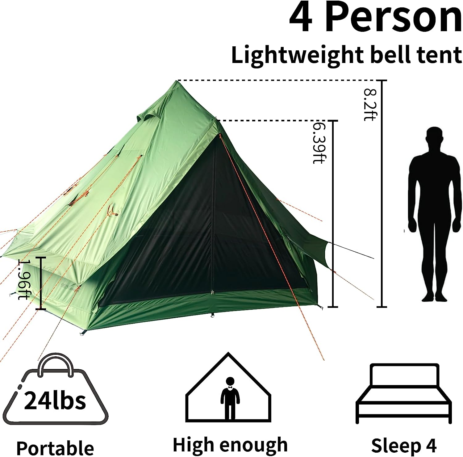 Danchel Glamping Tent Bell Tent Capacity