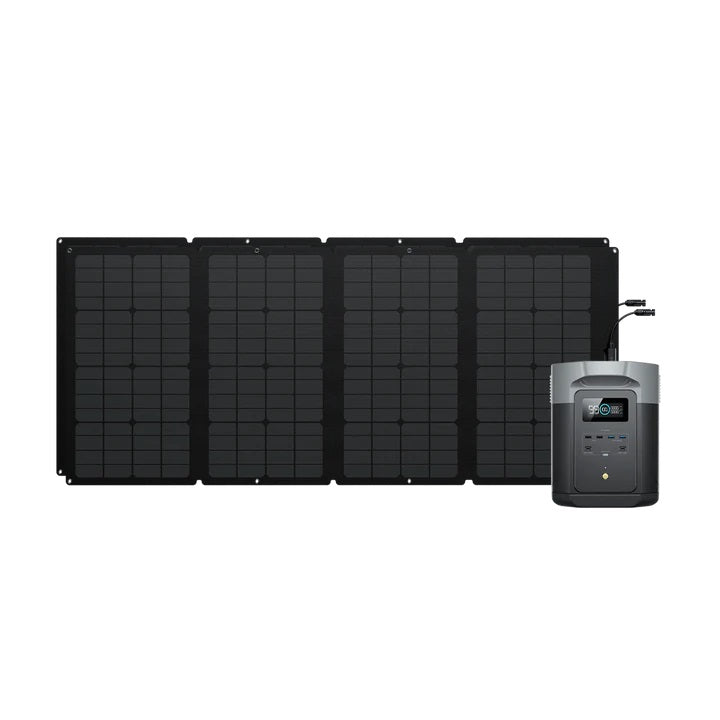 Ecoflow Delta 2 Max 160W Portable Solar Panel Bundle