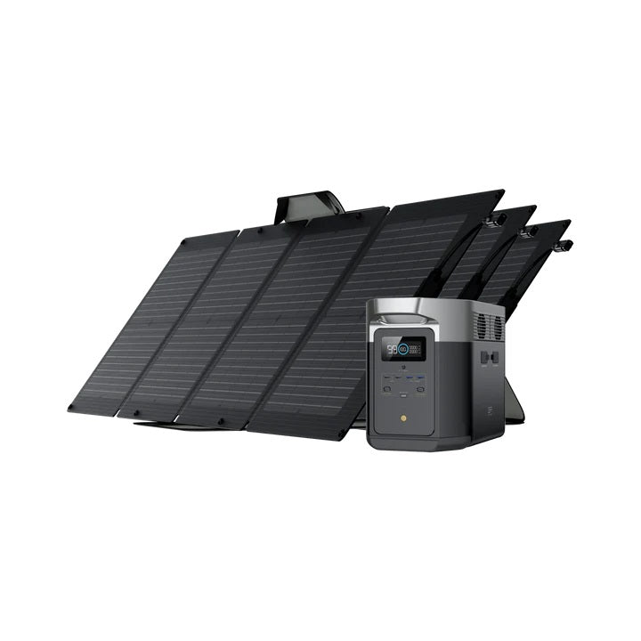 Ecoflow Delta Max With 3 110W Portable Solar Panel