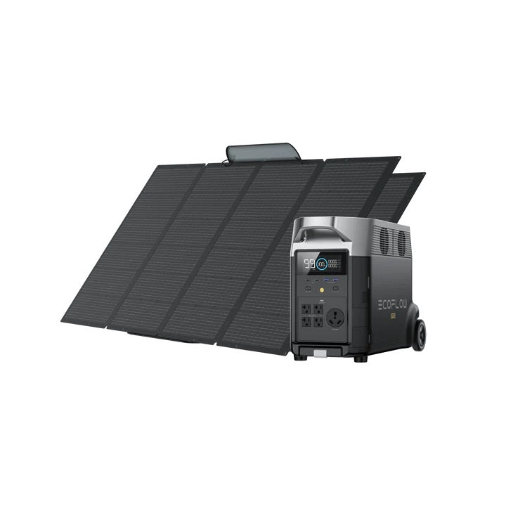 Ecoflow Delta Pro With 3 400W Portable Solars