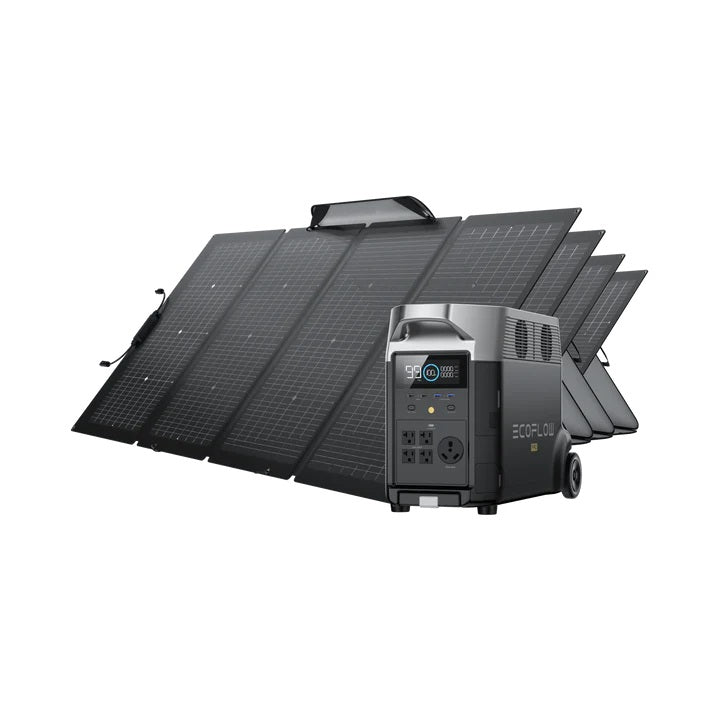 Ecoflow Delta Pro With 4 220W Portable Solar Panel