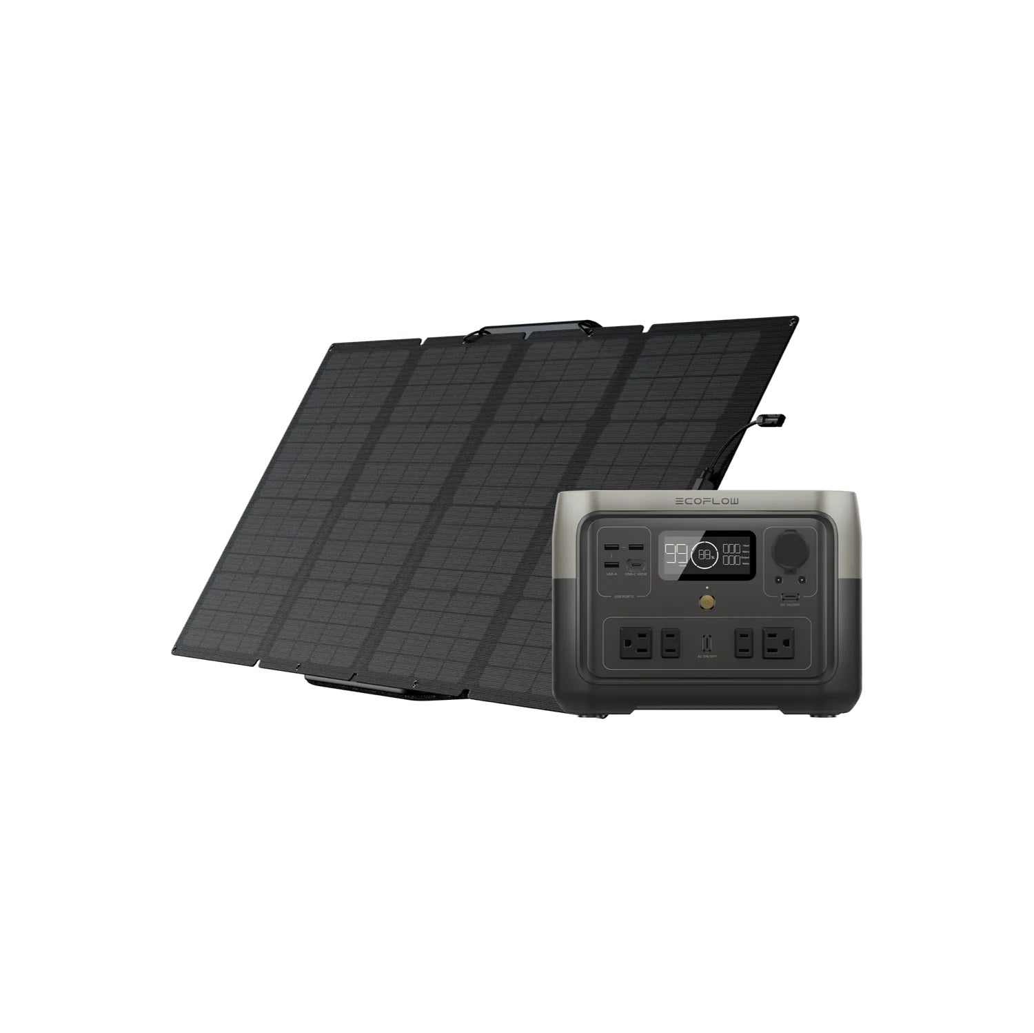 Ecoflow River 2 Max 160W Portable Solar Panel Bundle