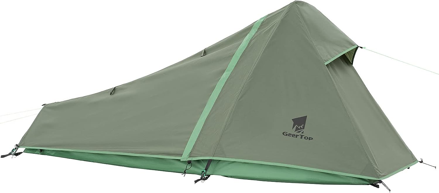 geertop bivy tent green polyester backpacking tent