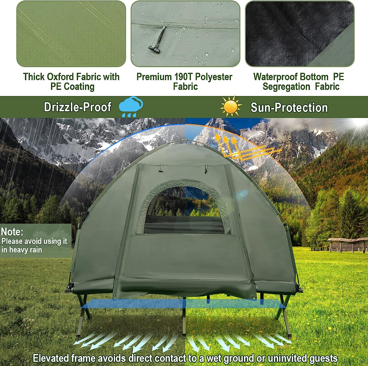 Goplus Camping Cot Feature