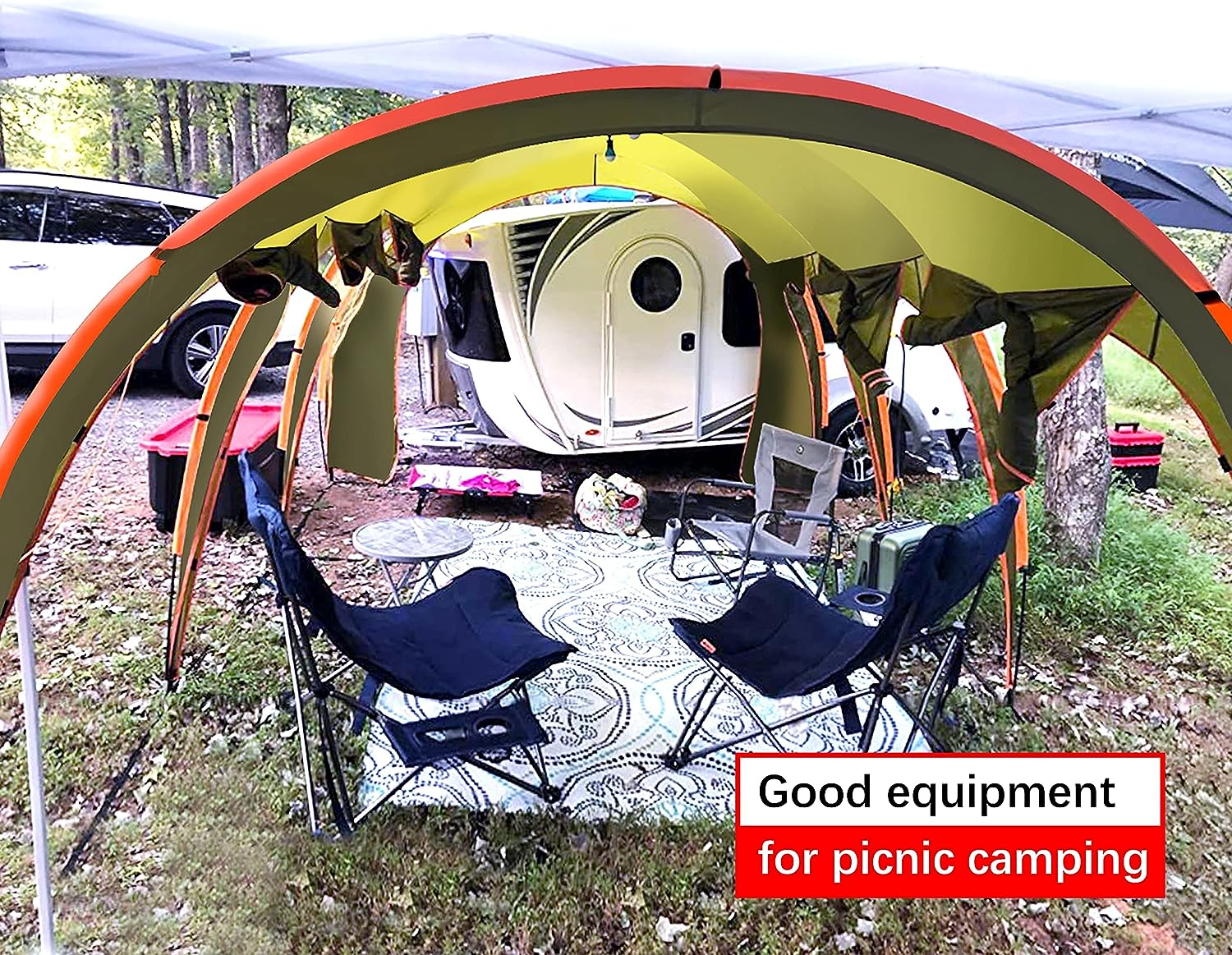 Hasika Tunnel Tent For Car For Picnic