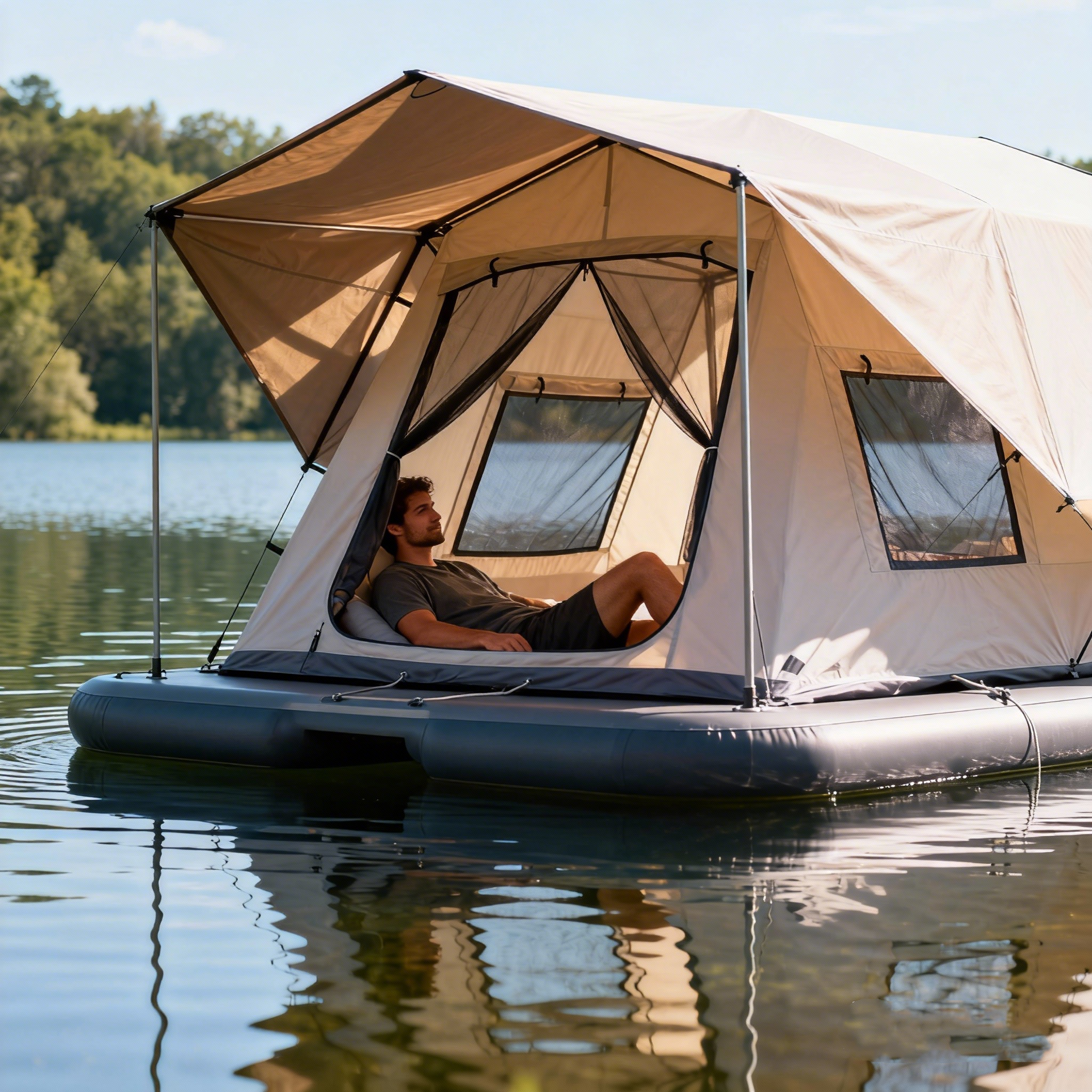 Benebomo Floating Outdoor Tent (2-in-1 Water & Land Shelter)