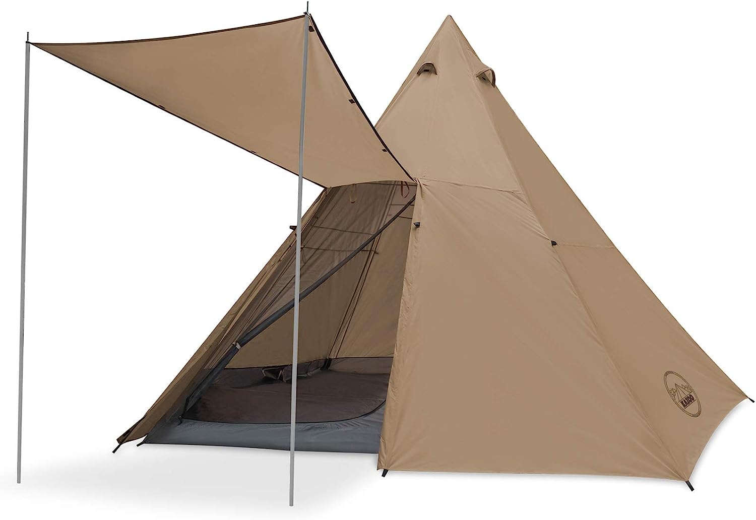 Kazoo Large Pyramid Tent Waterproof Teepee
