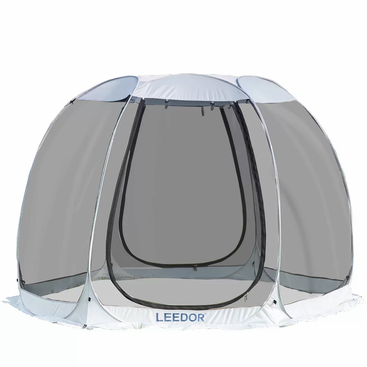 leedor gazebo tent white polyester pop up screen house