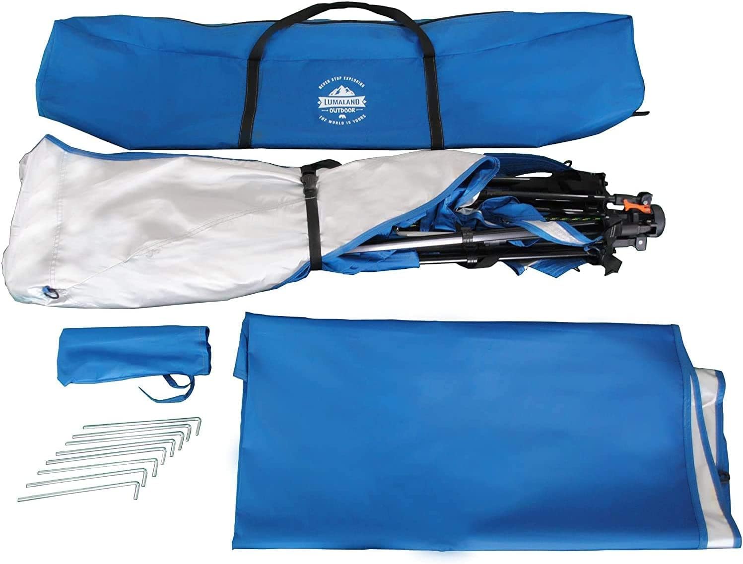 lumaland gazebo tent blue polyester gazebo waterproof package