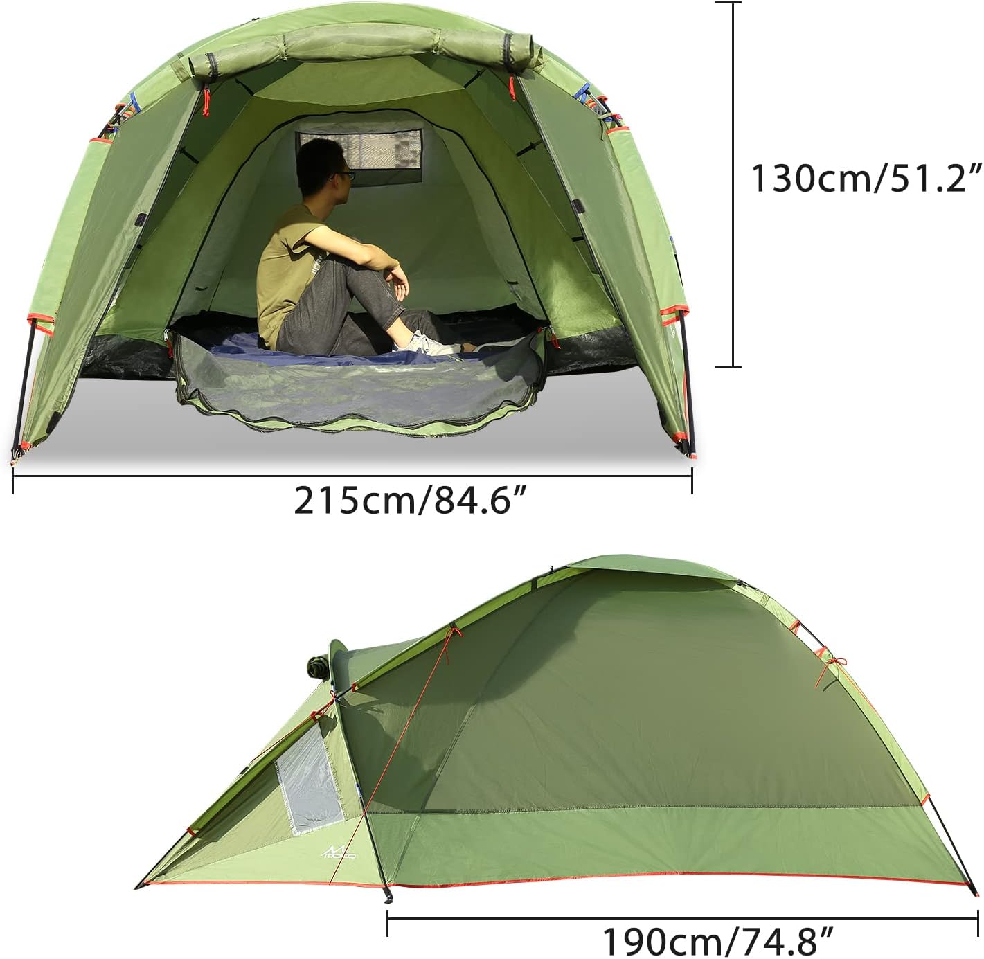 moko geodesic tent green dome tent dimension