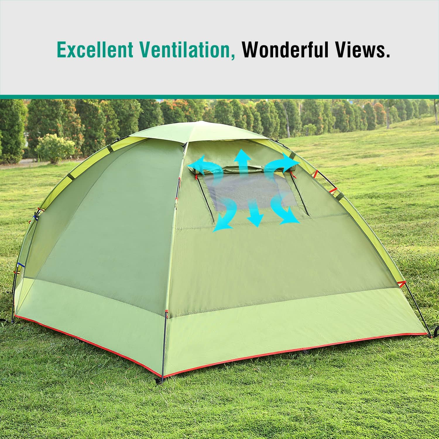 moko geodesic tent green dome tent ventilation