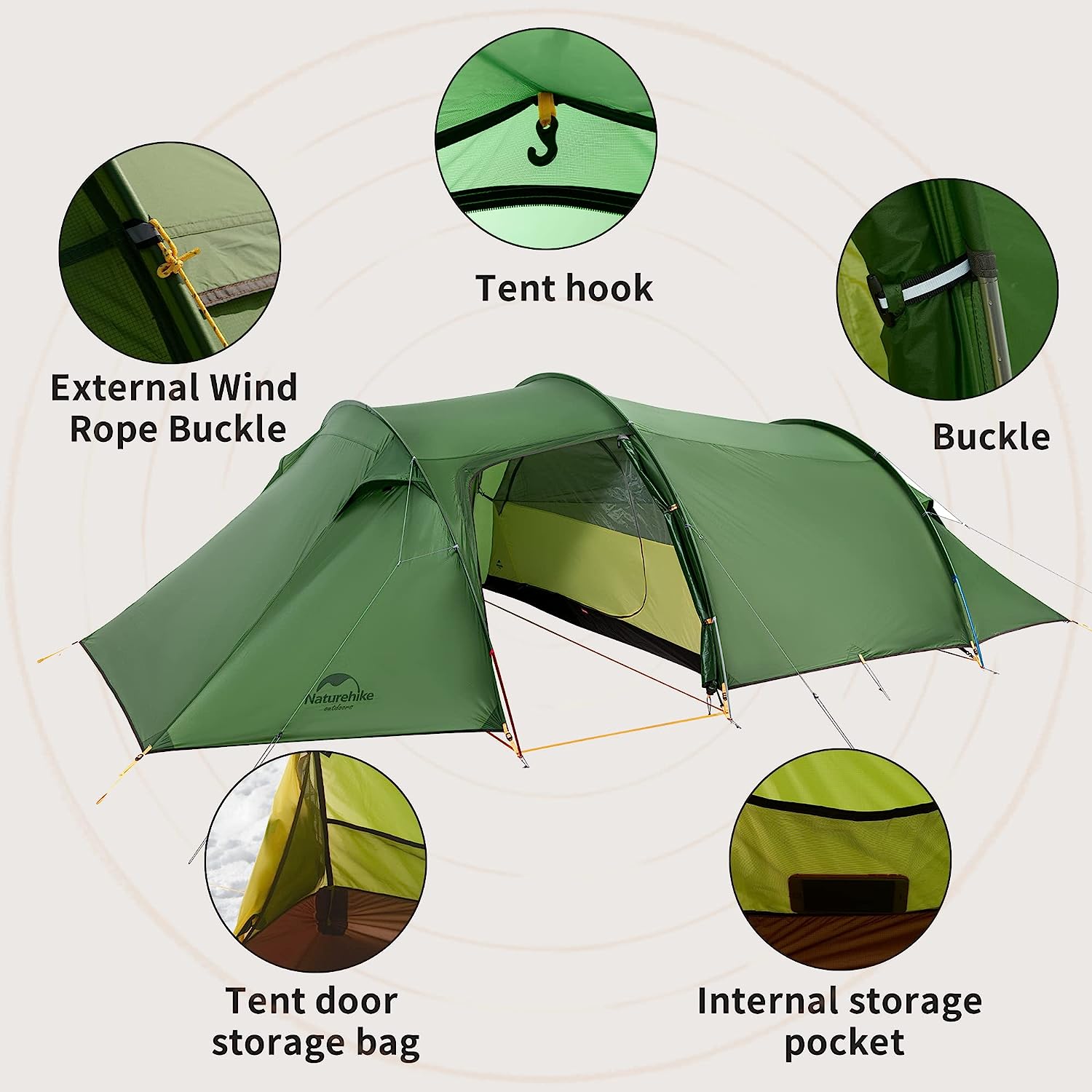 naturehike tunnel tent features