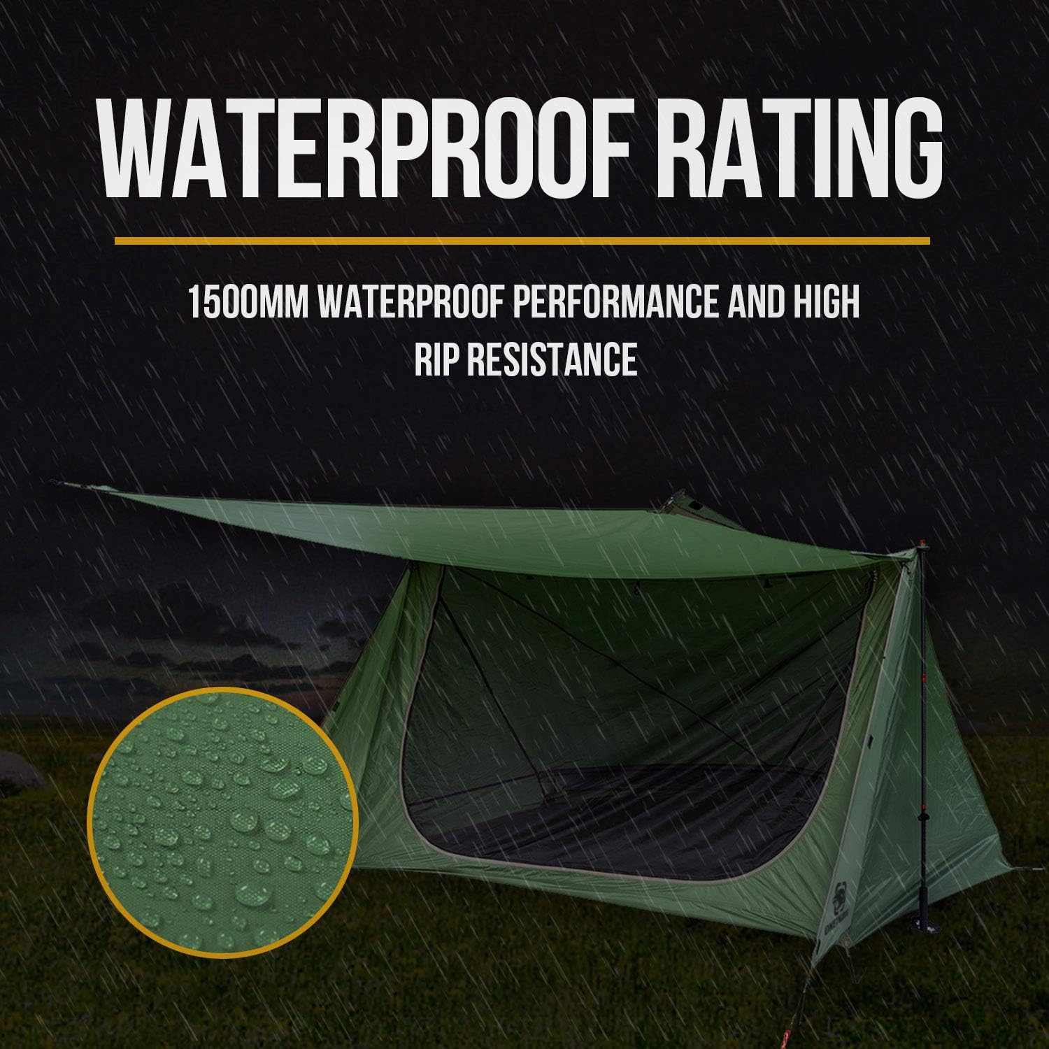onetigris ridge tent brown nylon backpacking tent waterproof