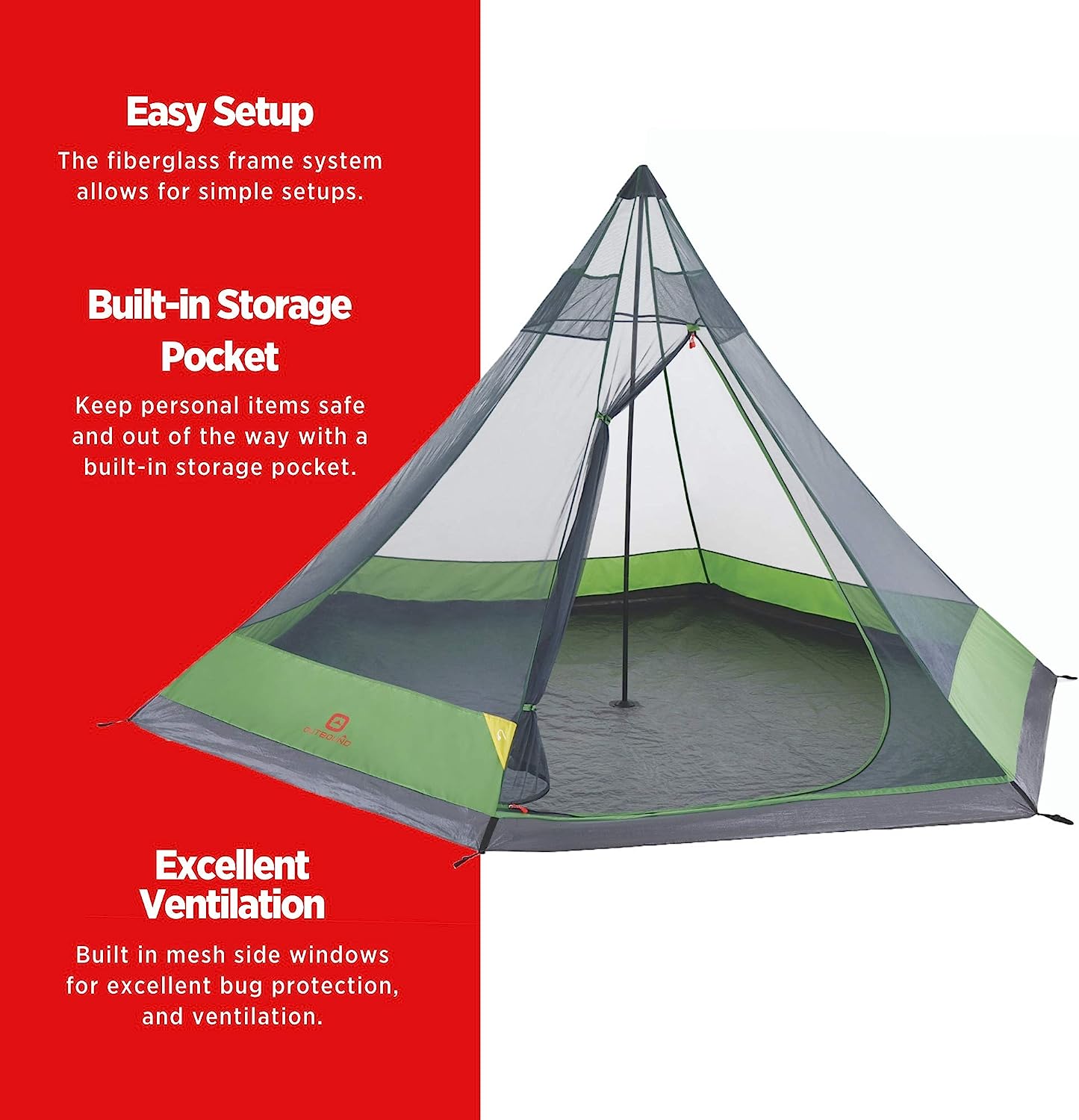 Outbound Pyramid Tent For 6 Person Details